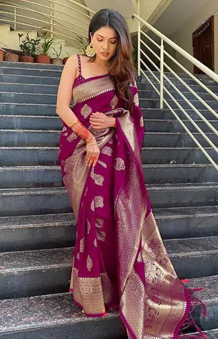Stylish Soft Silk 6001 Lichi Silk Jacquard Work Saree Collection Wholesale 2026