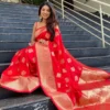 Stylish Soft Silk 6001 Lichi Silk Jacquard Work Saree Collection Wholesale 2026