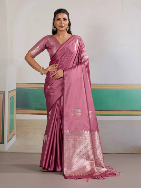Buy Rajtex Kanthkala Satin Hand Loom Weaving Work Saree Manufacturer in Surat 2026