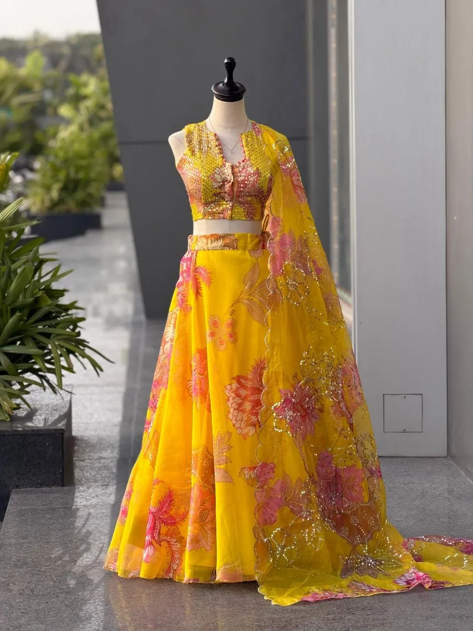 SWT 1202 Organza Printed Festival Lehenha Choli Market in Surat