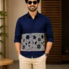 LTT Vol 103 Dobby Cotton Embroidery Work Office Wear Shirt For Men
