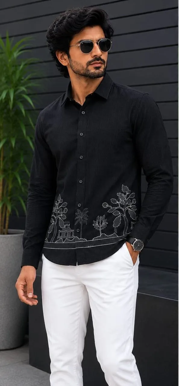 LTT Vol 104 Linen Cotton Embroidery Trending Party Wear Shirt Collection