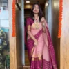 SGT 237 Mysore Silk Jacquard Work Zip Gown Saree Supplier in Surat