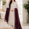 Beauty J 1022 Roman Silk Embroidery Designer Party Wear Readymade Dress
