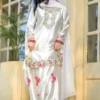 FFD White Farshi Salwar Suit Crepe Party Wear Readymade Dress Manufacturers In Surat