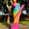 WMS Georgette Hand Khatali Work Saree Exporter in Mumbai