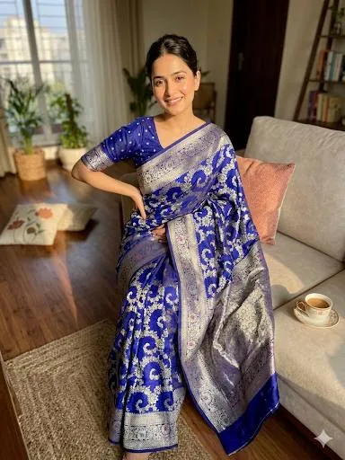 Laxmi 1106 Silk Weaving Work Banarasi Saree Wholesale Market in India