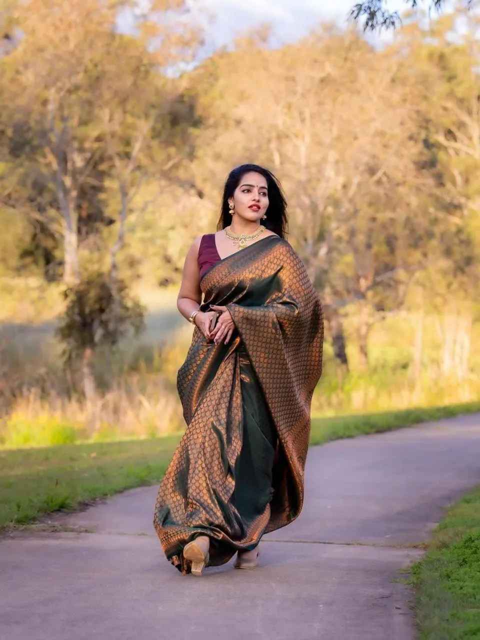 LFK 5326 Silk Zari Work Trending Banarasi Saree Supplier in Surat