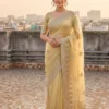 Kusum 823 Vijeta Fandy Satin Embroidery Work Raksha Bandhan Saree