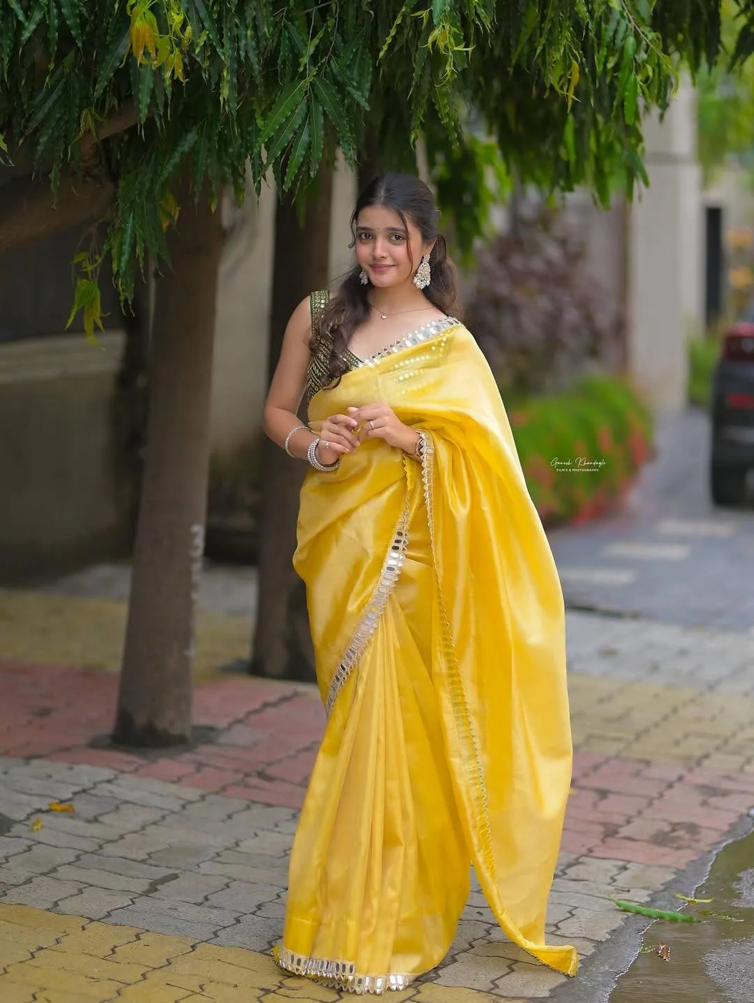 RBC 6068 Fandy Satin Silk Mirror Work Trending Saree Wholesale in Surat