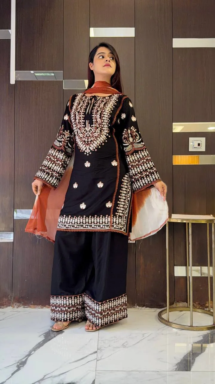 Sabina 888 Rayon Cotton Embroidery Party Wear Pakistani Suit