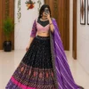 C585 172 Malai Silk Printed Mirror Work Navratri Chaniya Choli Collection