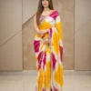 SBD 1853 Georgette Embroidery Mirror Work Party Wear Saree