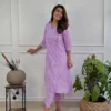 Shiv 2015 Cotton Thread Embroidery Work Office Wear Kurti Pant