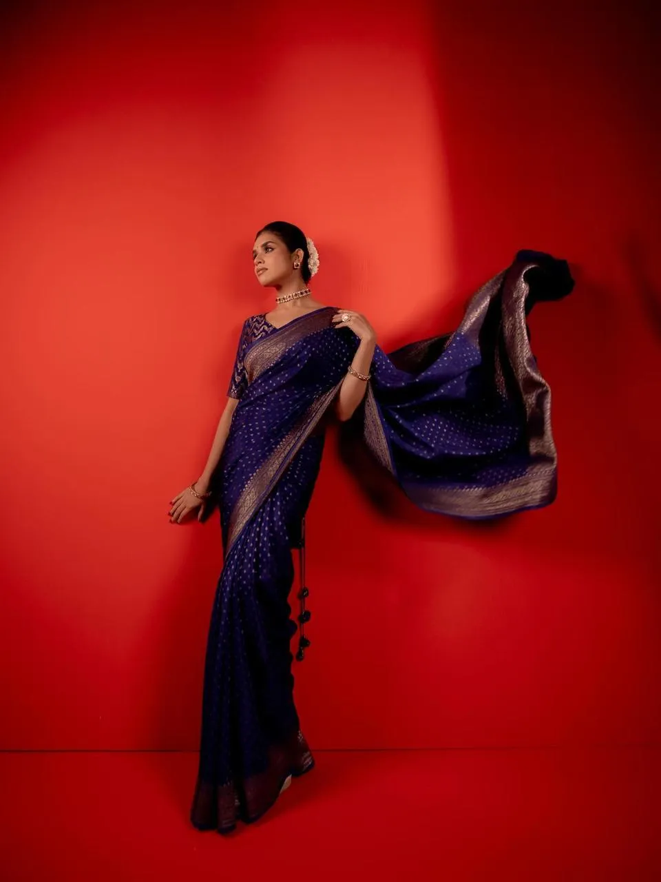 LFK 5343 Banarasi Soft Silk Zari Work Jacquard Party Wear Saree