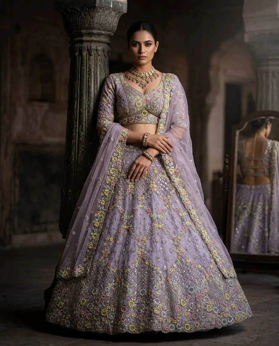 SBD 1785 Net Embroidery Work Trending Party Wear Lehenga Choli