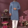 VTR Vantara 02 Smart Silk Embroidery Mirror Work Wedding Kurta Pyjama