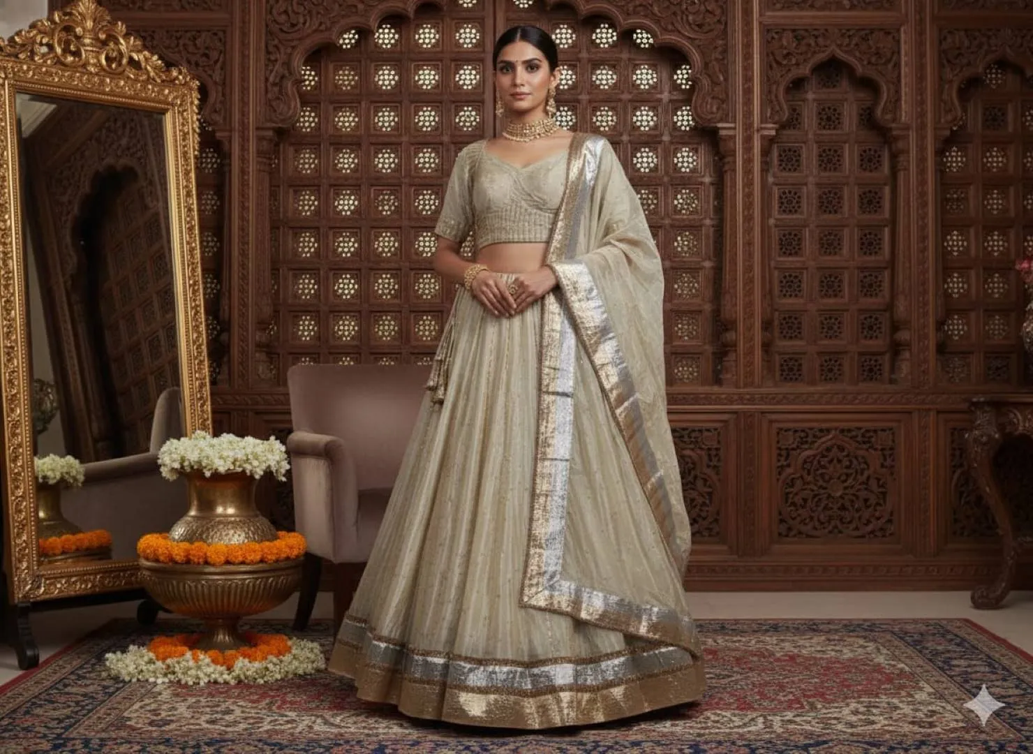 RGS Tissue Silk Butti Work Navratri Collection 2026 For Women