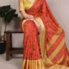 WMN 7058 Tasar Viscose Silk Printed Party Wear Saree