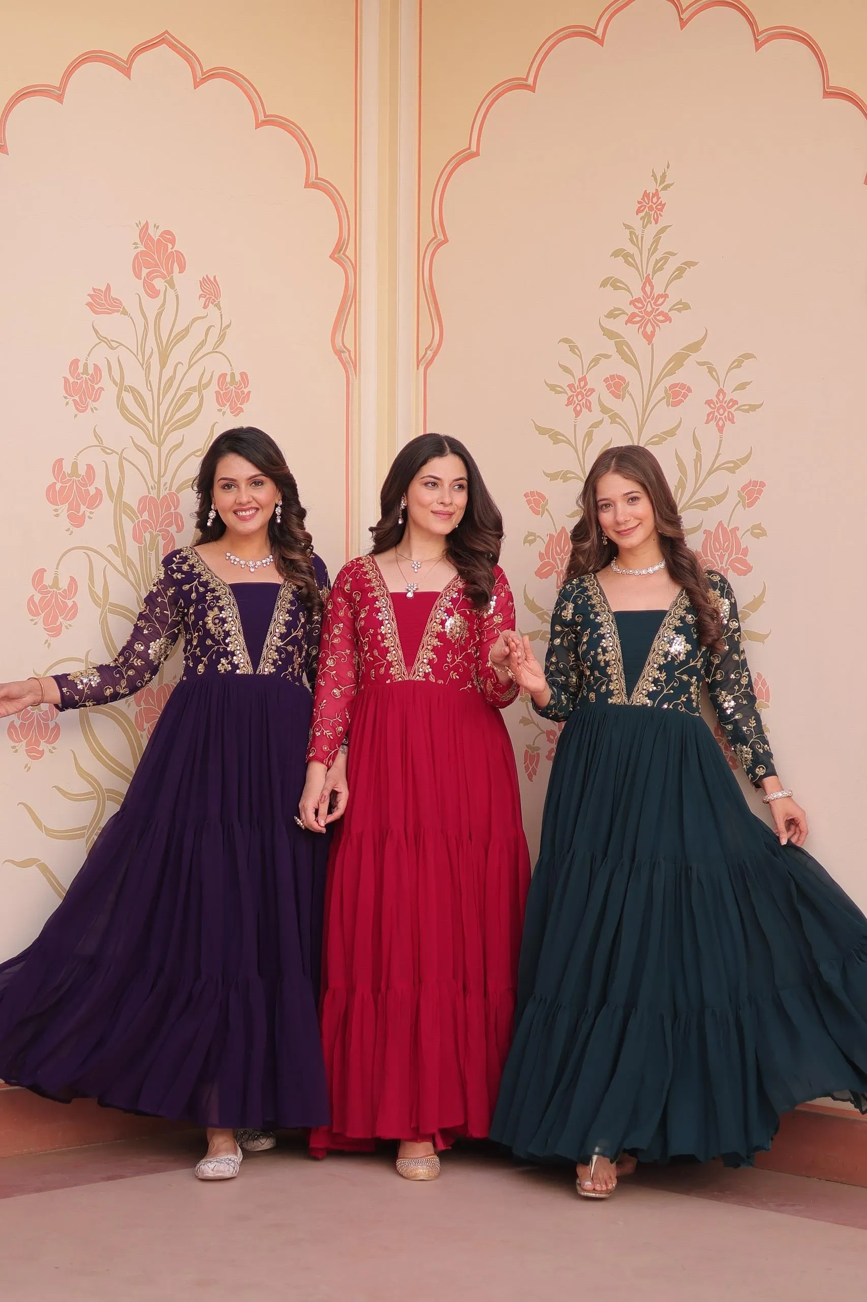 Mohini 9237 Blooming Zari Embroidery Work Designer Frock