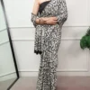 WMN 7013 Satin Silk Printed Trending Festival Saree
