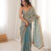 Kc 945 Fandy Satin Seuqence Embroidered Saree Collection Wholesale
