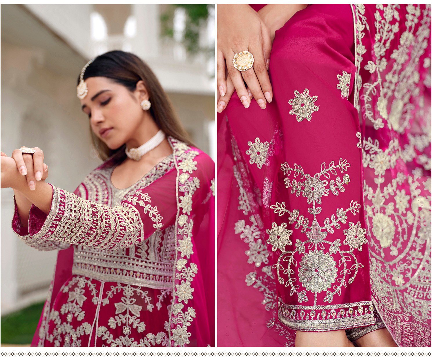 Launching Senhora Anarkali 3106 Pure Butterfly Net Embroidered Gown With Bottom Dupatta Wholesale 2026