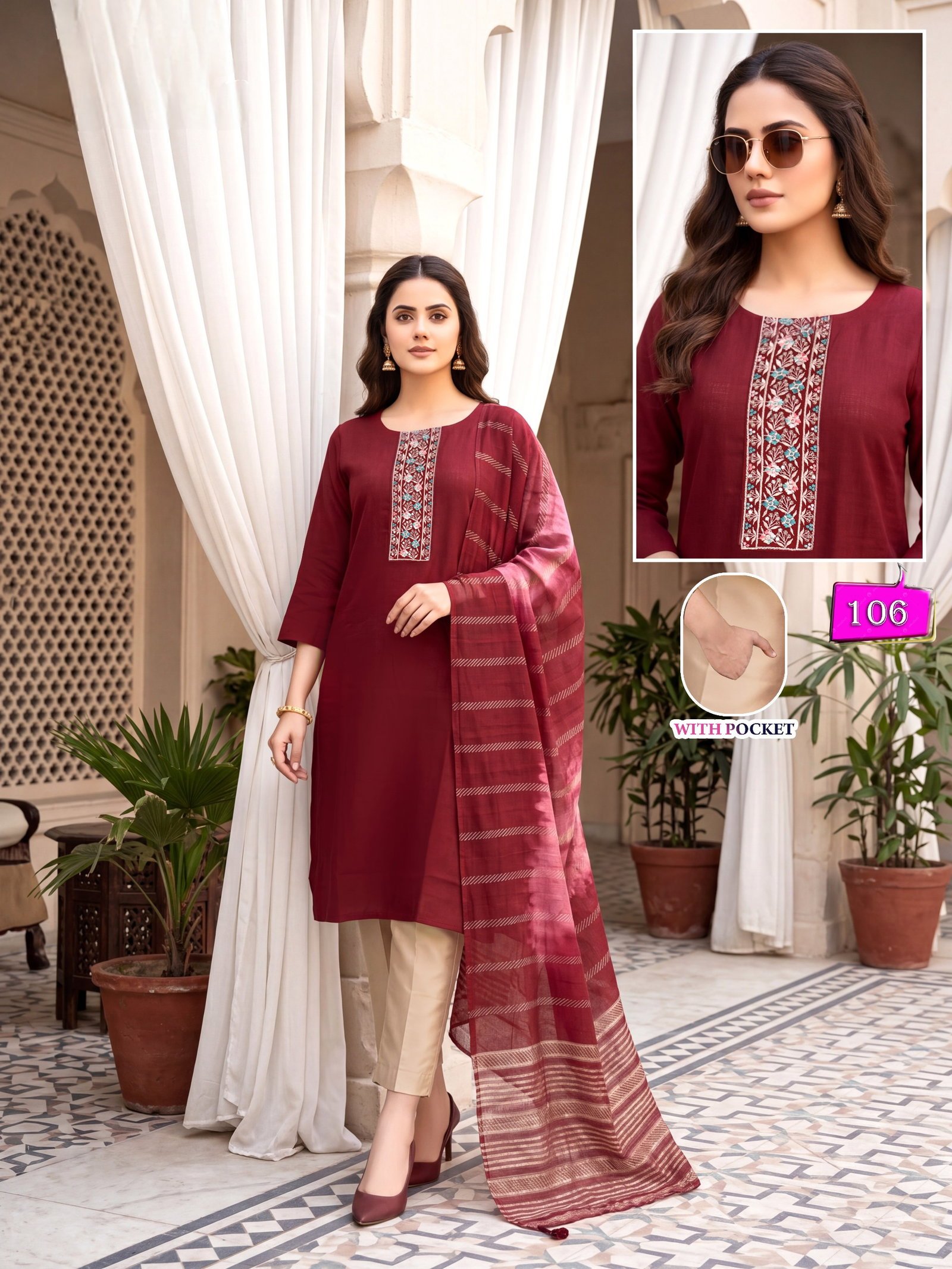 Latest Kalki Vol 1 Vertican Sequence Worked Kurti With Bottom Dupatta Wholesale 2026