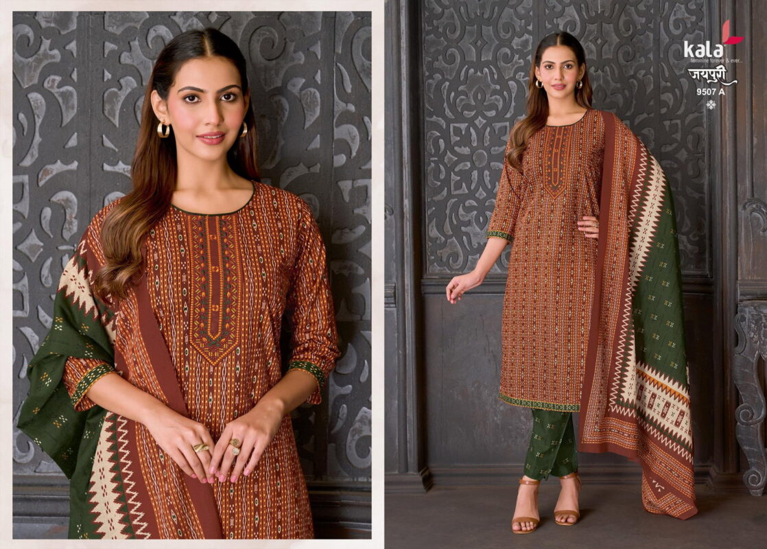Launching Kala Jaipuri Vol 10 Cotton Printed Kurti Pant With Dupatta Wholesale 2026