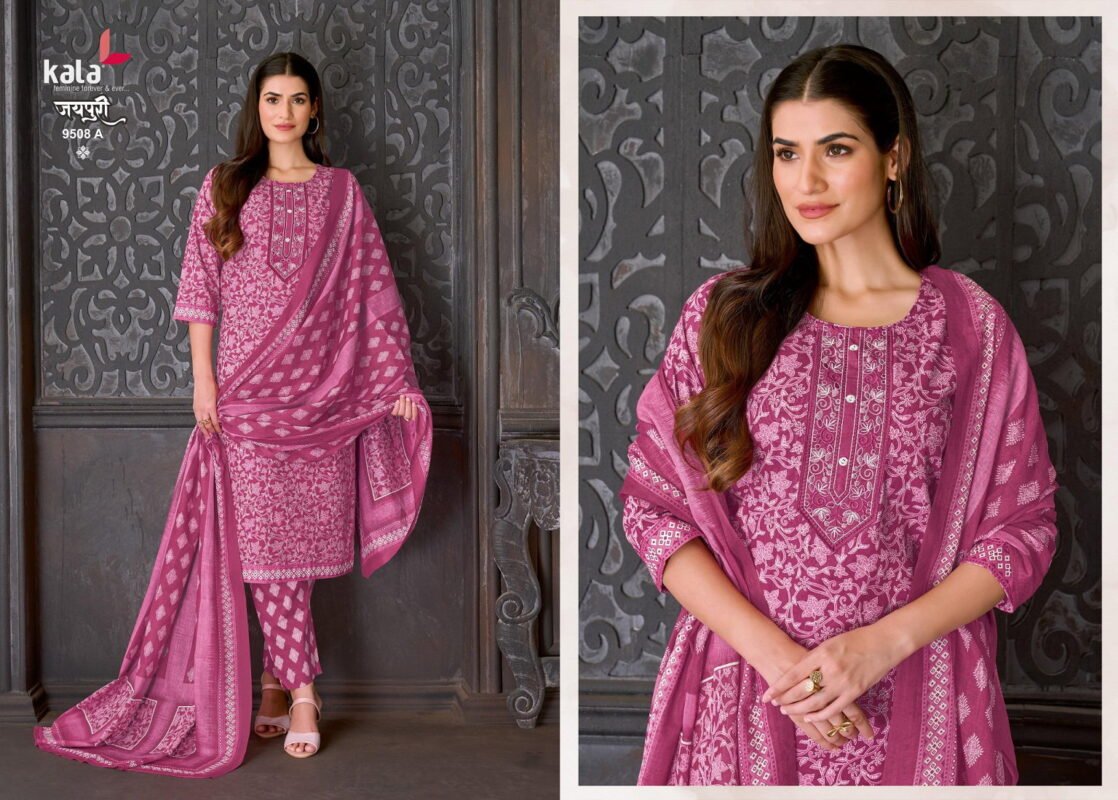 Launching Kala Jaipuri Vol 10 Cotton Printed Kurti Pant With Dupatta Wholesale 2026