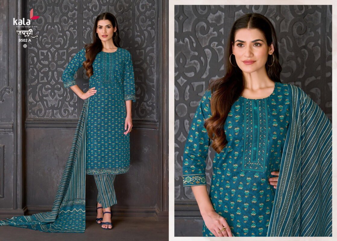 Launching Kala Jaipuri Vol 10 Cotton Printed Kurti Pant With Dupatta Wholesale 2026