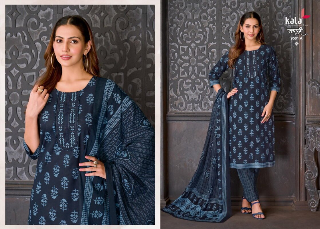 Launching Kala Jaipuri Vol 10 Cotton Printed Kurti Pant With Dupatta Wholesale 2026