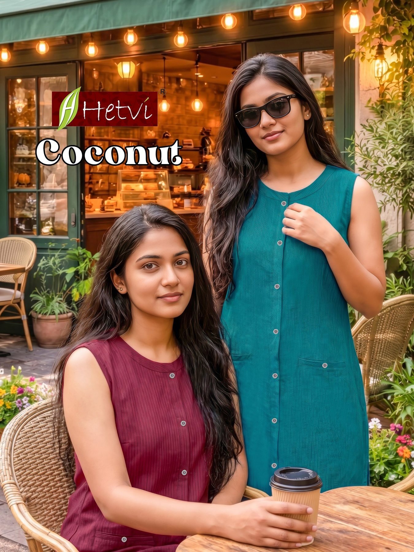 Hetvi Coconut Silk Dobby Fancy Kurtis Collection Wholesale