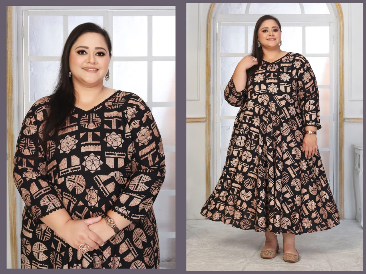 Buy Moksh Plus Size Color D No 8657 Rayon Long Kurti Collection Wholesale 2026