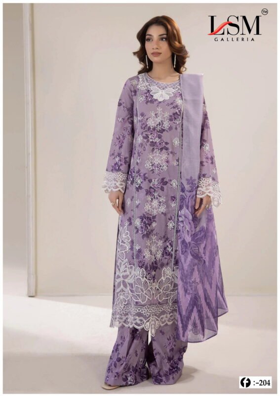 Latest Lsm Firdous Queen Vol 20 Lawn Cotton Karachi Dress Material Wholesale 2026