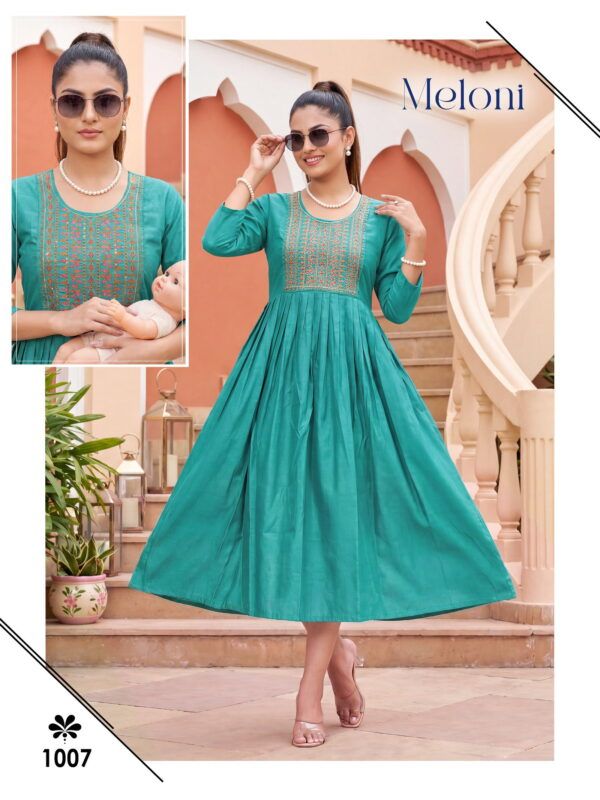 Stylish Meloni Vol 1 Gadwal Plain Embroidered Feeding Kurti Collection Wholesale 2026