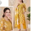 Launching Reeva Vol 1 Vertican Foil Printed Kurti With Bottom Dupatta Wholesale 2026