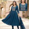 Latest Roshni D No 1001 To 08 Vertican Computer Worked Kurti Set Wholesale 2026