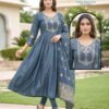 Latest Roshni D No 1001 To 08 Vertican Computer Worked Kurti Set Wholesale 2026