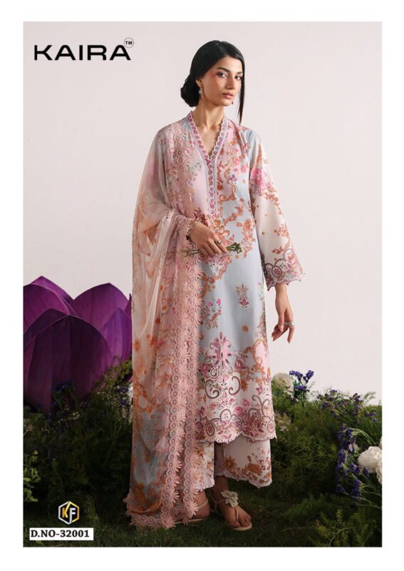 Stylish Keval Kaira Vol 32 Lawn Cotton Karachi Dress Material Collection Wholesale 2026