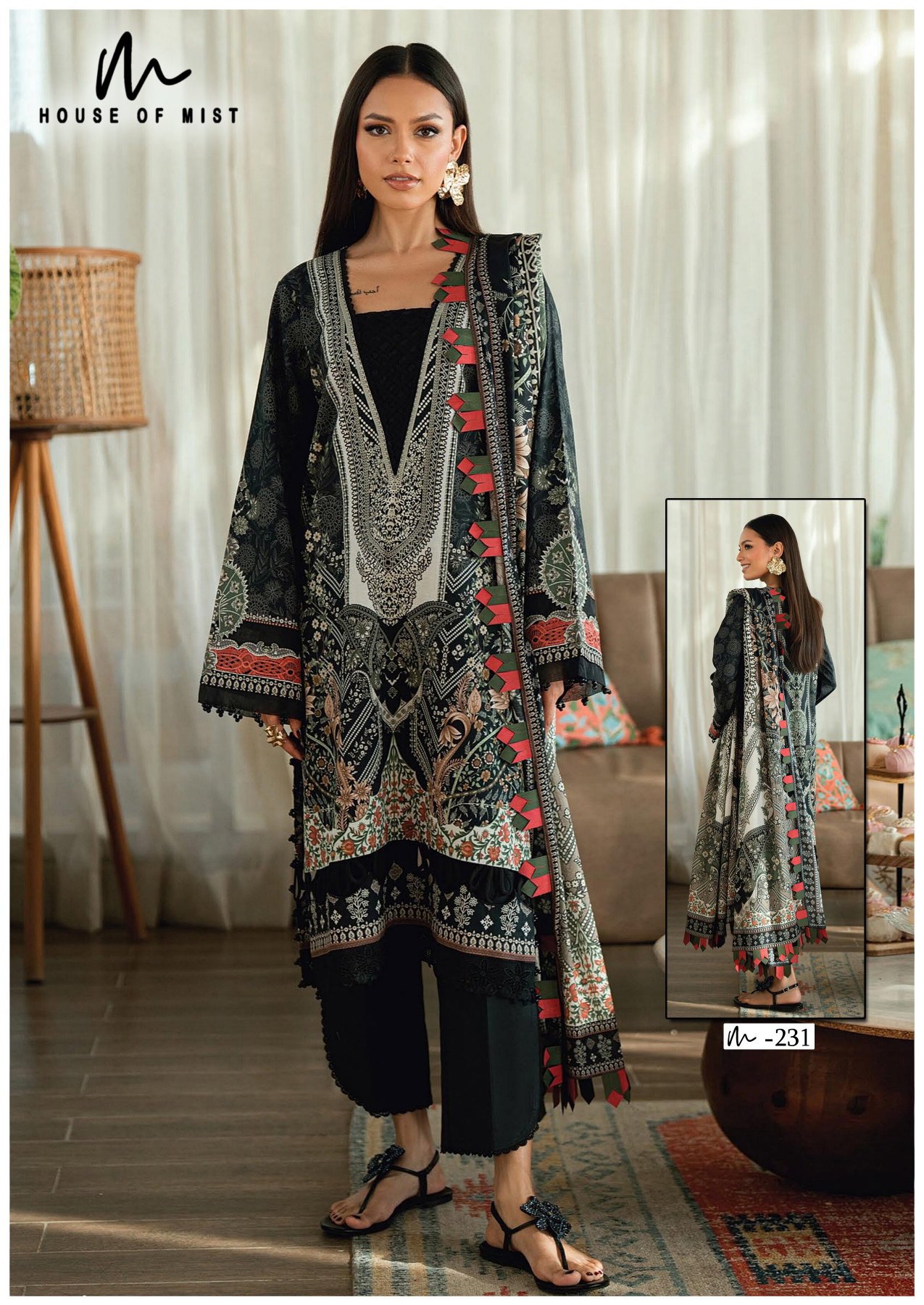 Beautiful House Of Mist Ghazal Vol 24 Cotton Printed Karachi Dress Material Wholesale 2026