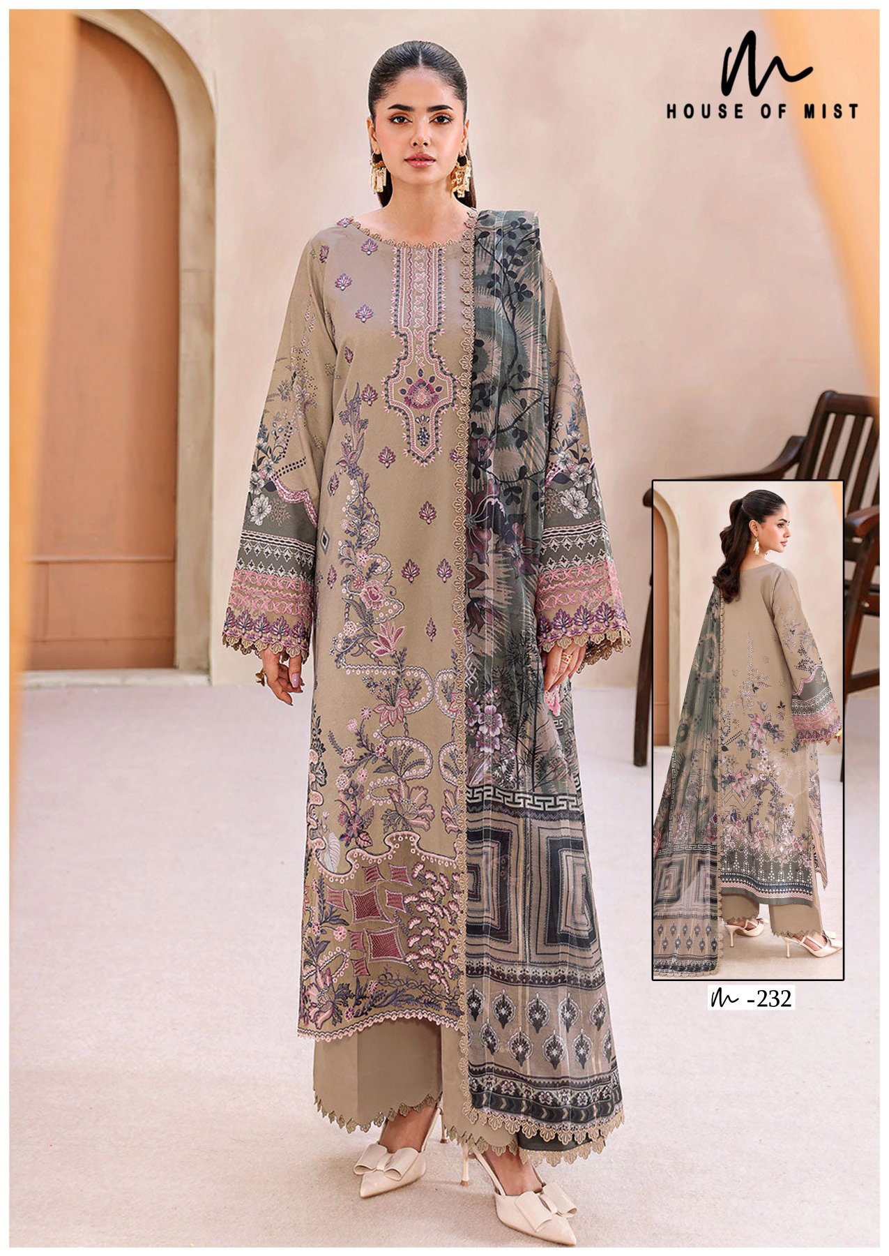 Beautiful House Of Mist Ghazal Vol 24 Cotton Printed Karachi Dress Material Wholesale 2026