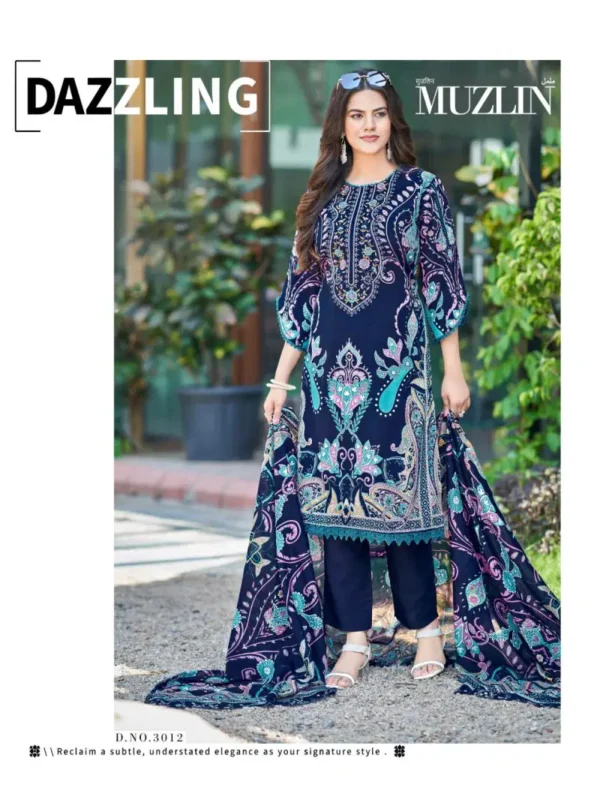 Launching Mizaj Muzlin Vol 3 Soft Cotton Karachi Dress Material Wholesale 2026
