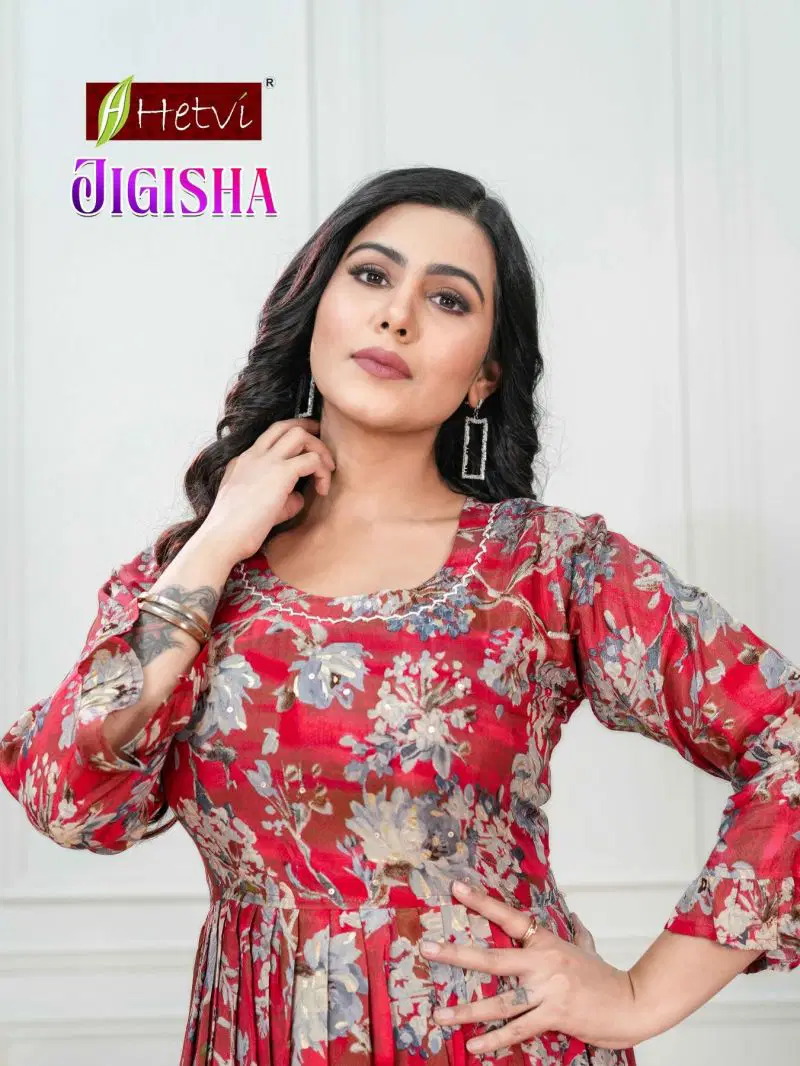 Hetvi Jigisha Pure Muslin Umbrella Kurti Collection Wholesale