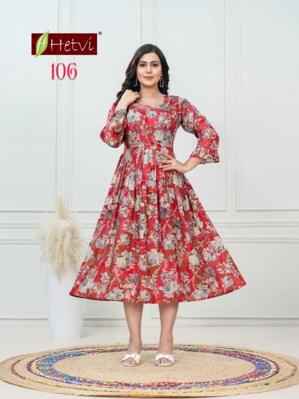 Beautiful Hetvi Jigisha Pure Muslin Umbrella Kurti Collection Wholesale 2026