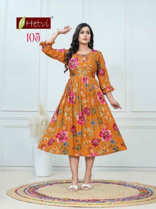 Beautiful Hetvi Jigisha Pure Muslin Umbrella Kurti Collection Wholesale 2026