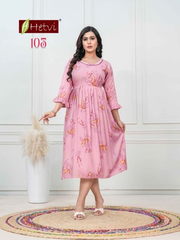 Beautiful Hetvi Jigisha Pure Muslin Umbrella Kurti Collection Wholesale 2026