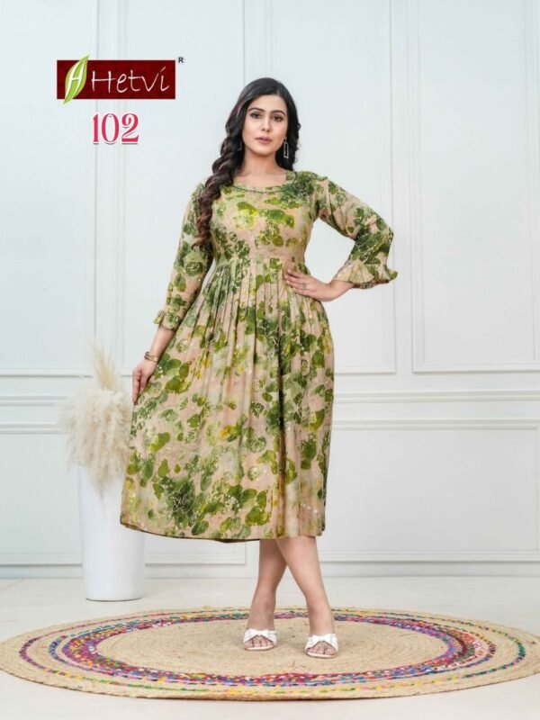 Beautiful Hetvi Jigisha Pure Muslin Umbrella Kurti Collection Wholesale 2026