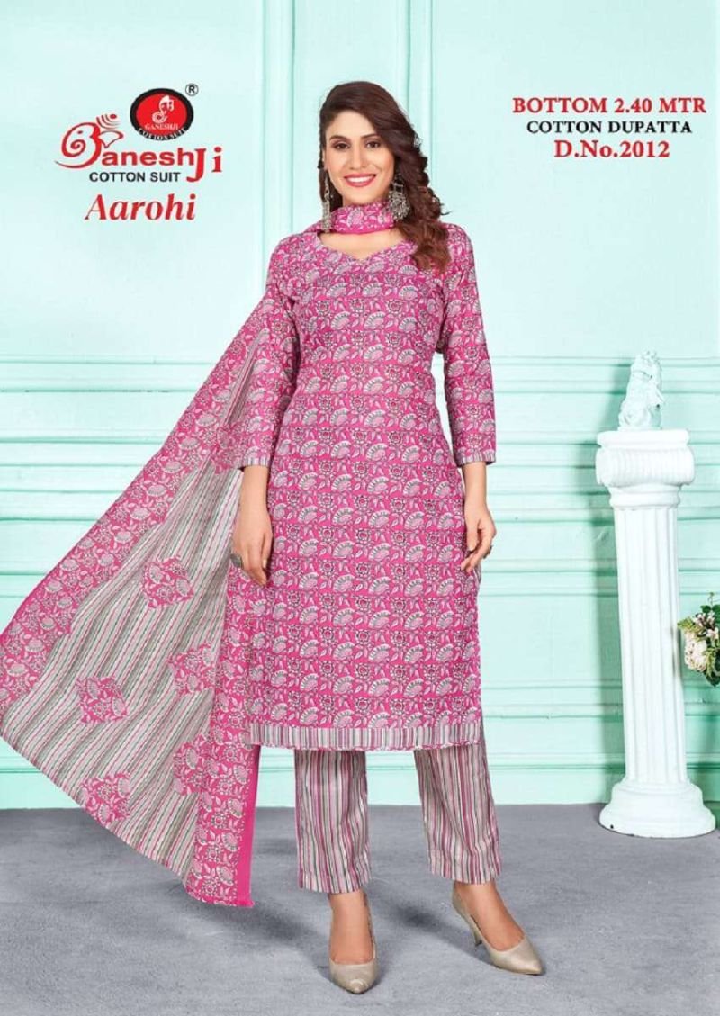Beautiful Ganeshji Aarohi Vol 2 Indo Cotton Karachi Dress Material Wholesale 2026