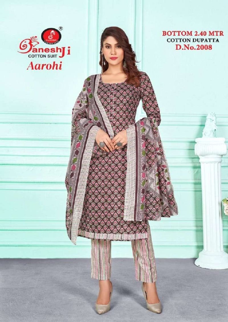 Beautiful Ganeshji Aarohi Vol 2 Indo Cotton Karachi Dress Material Wholesale 2026